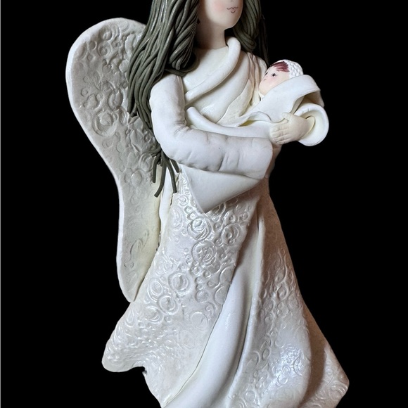 Kneeded Angels Miracles Angel w/Baby New Mom Gift - Mom & Baby Figurine New - Picture 5 of 12